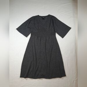 Style & Co. Charcoal Quarter Sleeve Dress